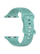 For Apple Watch Series 10 46mm / Ultra 2 Ultra 49mm /  Series 9 8 7 45mm / 6 5 4 SE (2023) SE (2022) SE 44mm / 3 2 1 42mm Silicone Strap Watch Band - Green