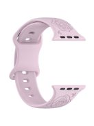 For Apple Watch Series 10 46mm / Ultra 2 Ultra 49mm /  Series 9 8 7 45mm / 6 5 4 SE (2023) SE (2022) SE 44mm / 3 2 1 42mm Silicone Strap Watch Band - Lavender