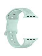 For Apple Watch Series 10 46mm / Ultra 2 Ultra 49mm /  Series 9 8 7 45mm / 6 5 4 SE (2023) SE (2022) SE 44mm / 3 2 1 42mm Silicone Strap Watch Band - Light Green