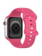 For Apple Watch Series 10 46mm / Ultra 2 Ultra 49mm /  Series 9 8 7 45mm / 6 5 4 SE (2023) SE (2022) SE 44mm / 3 2 1 42mm Silicone Strap Watch Band - Pink