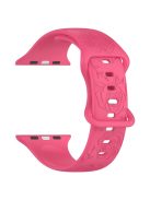 For Apple Watch Series 10 46mm / Ultra 2 Ultra 49mm /  Series 9 8 7 45mm / 6 5 4 SE (2023) SE (2022) SE 44mm / 3 2 1 42mm Silicone Strap Watch Band - Pink