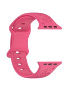 For Apple Watch Series 10 46mm / Ultra 2 Ultra 49mm /  Series 9 8 7 45mm / 6 5 4 SE (2023) SE (2022) SE 44mm / 3 2 1 42mm Silicone Strap Watch Band - Pink