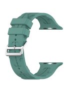 For Apple Watch Series 10 46mm / Ultra 2 Ultra 49mm /  Series 9 8 7 45mm / 6 5 4 SE (2023) SE (2022) SE 44mm / 3 2 1 42mm Silicone Watch Band - Green