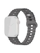 For Apple Watch Series 10 46mm / Ultra 2 Ultra 49mm /  Series 9 8 7 45mm / 6 5 4 SE (2023) SE (2022) SE 44mm / 3 2 1 42mm Silicone Watch Band - Grey