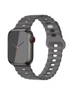 For Apple Watch Series 10 46mm / Ultra 2 Ultra 49mm /  Series 9 8 7 45mm / 6 5 4 SE (2023) SE (2022) SE 44mm / 3 2 1 42mm Silicone Watch Band - Grey