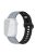 For Apple Watch Series 10 46mm / Ultra 2 Ultra 49mm /  Series 9 8 7 45mm / 6 5 4 SE (2023) SE (2022) SE 44mm / 3 2 1 42mm Silicone Watch Band - Grey+Black