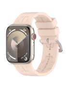 For Apple Watch Series 10 46mm / Ultra 2 Ultra 49mm /  Series 9 8 7 45mm / 6 5 4 SE (2023) SE (2022) SE 44mm / 3 2 1 42mm Silicone Watch Band - Light Pink