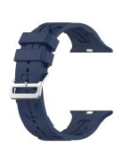 For Apple Watch Series 10 46mm / Ultra 2 Ultra 49mm /  Series 9 8 7 45mm / 6 5 4 SE (2023) SE (2022) SE 44mm / 3 2 1 42mm Silicone Watch Band - Midnight Blue