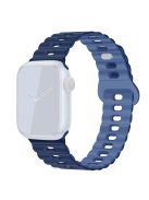 For Apple Watch Series 10 46mm / Ultra 2 Ultra 49mm /  Series 9 8 7 45mm / 6 5 4 SE (2023) SE (2022) SE 44mm / 3 2 1 42mm Silicone Watch Band - Navy Blue