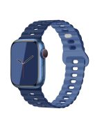 For Apple Watch Series 10 46mm / Ultra 2 Ultra 49mm /  Series 9 8 7 45mm / 6 5 4 SE (2023) SE (2022) SE 44mm / 3 2 1 42mm Silicone Watch Band - Navy Blue