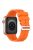 For Apple Watch Series 10 46mm / Ultra 2 Ultra 49mm /  Series 9 8 7 45mm / 6 5 4 SE (2023) SE (2022) SE 44mm / 3 2 1 42mm Silicone Watch Band - Orange