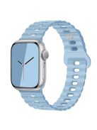 For Apple Watch Series 10 46mm / Ultra 2 Ultra 49mm /  Series 9 8 7 45mm / 6 5 4 SE (2023) SE (2022) SE 44mm / 3 2 1 42mm Silicone Watch Band - Sky Blue