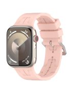 For Apple Watch Series 10 46mm / Ultra 2 Ultra 49mm /  Series 9 8 7 45mm / 6 5 4 SE (2023) SE (2022) SE 44mm / 3 2 1 42mm Silicone Watch Band - Vintage Rose