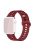 For Apple Watch Series 10 46mm / Ultra 2 Ultra 49mm /  Series 9 8 7 45mm / 6 5 4 SE (2023) SE (2022) SE 44mm / 3 2 1 42mm Silicone Watch Band - Wine Red