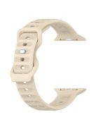 For Apple Watch Series 10 46mm / Ultra 2 Ultra 49mm /  Series 9 8 7 45mm / 6 5 4 SE (2023) SE (2022) SE 44mm / 3 2 1 42mm Silicone Watch Band Dot Design Wrist Strap - Khaki