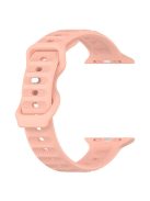 For Apple Watch Series 10 46mm / Ultra 2 Ultra 49mm /  Series 9 8 7 45mm / 6 5 4 SE (2023) SE (2022) SE 44mm / 3 2 1 42mm Silicone Watch Band Dot Design Wrist Strap - Pink