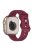 For Apple Watch Series 10 46mm / Ultra 2 Ultra 49mm /  Series 9 8 7 45mm / 6 5 4 SE (2023) SE (2022) SE 44mm / 3 2 1 42mm Silicone Watch Band Dot Design Wrist Strap - Wine Red