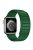 For Apple Watch Series 10 46mm / Ultra 2 Ultra 49mm /  Series 9 8 7 45mm / 6 5 4 SE (2023) SE (2022) SE 44mm / 3 2 1 42mm Silicone Watch Band Dual Color Magnetic Strap - Army Green