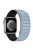 For Apple Watch Series 10 46mm / Ultra 2 Ultra 49mm /  Series 9 8 7 45mm / 6 5 4 SE (2023) SE (2022) SE 44mm / 3 2 1 42mm Silicone Watch Band Dual Color Magnetic Strap - Baby Blue+Black