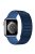 For Apple Watch Series 10 46mm / Ultra 2 Ultra 49mm /  Series 9 8 7 45mm / 6 5 4 SE (2023) SE (2022) SE 44mm / 3 2 1 42mm Silicone Watch Band Dual Color Magnetic Strap - Dark Blue+Blue