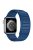 For Apple Watch Series 10 46mm / Ultra 2 Ultra 49mm /  Series 9 8 7 45mm / 6 5 4 SE (2023) SE (2022) SE 44mm / 3 2 1 42mm Silicone Watch Band Dual Color Magnetic Strap - Midnight Blue