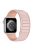 For Apple Watch Series 10 46mm / Ultra 2 Ultra 49mm /  Series 9 8 7 45mm / 6 5 4 SE (2023) SE (2022) SE 44mm / 3 2 1 42mm Silicone Watch Band Dual Color Magnetic Strap - Pink