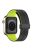 For Apple Watch Series 10 46mm / Ultra 2 Ultra 49mm /  Series 9 8 7 45mm / 6 5 4 SE (2023) SE (2022) SE 44mm / 3 2 1 42mm Silicone Watch Band Magnetic Buckle Wrist Strap - Black / Green