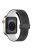 For Apple Watch Series 10 46mm / Ultra 2 Ultra 49mm /  Series 9 8 7 45mm / 6 5 4 SE (2023) SE (2022) SE 44mm / 3 2 1 42mm Silicone Watch Band Magnetic Buckle Wrist Strap - Black / White