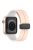 For Apple Watch Series 10 46mm / Ultra 2 Ultra 49mm /  Series 9 8 7 45mm / 6 5 4 SE (2023) SE (2022) SE 44mm / 3 2 1 42mm Silicone Watch Band Magnetic Buckle Wrist Strap - Pink / White