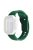 For Apple Watch Series 10 46mm / Ultra 2 Ultra 49mm /  Series 9 8 7 45mm / 6 5 4 SE (2023) SE (2022) SE 44mm / 3 2 1 42mm Silicone Watch Band Wavy Square Buckle Watch Strap - Green