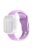 For Apple Watch Series 10 46mm / Ultra 2 Ultra 49mm /  Series 9 8 7 45mm / 6 5 4 SE (2023) SE (2022) SE 44mm / 3 2 1 42mm Silicone Watch Band Wavy Square Buckle Watch Strap - Lavender