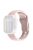 For Apple Watch Series 10 46mm / Ultra 2 Ultra 49mm /  Series 9 8 7 45mm / 6 5 4 SE (2023) SE (2022) SE 44mm / 3 2 1 42mm Silicone Watch Band Wavy Square Buckle Watch Strap - Light Pink