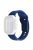 For Apple Watch Series 10 46mm / Ultra 2 Ultra 49mm /  Series 9 8 7 45mm / 6 5 4 SE (2023) SE (2022) SE 44mm / 3 2 1 42mm Silicone Watch Band Wavy Square Buckle Watch Strap - Midnight Blue