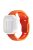 For Apple Watch Series 10 46mm / Ultra 2 Ultra 49mm /  Series 9 8 7 45mm / 6 5 4 SE (2023) SE (2022) SE 44mm / 3 2 1 42mm Silicone Watch Band Wavy Square Buckle Watch Strap - Orange