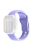 For Apple Watch Series 10 46mm / Ultra 2 Ultra 49mm /  Series 9 8 7 45mm / 6 5 4 SE (2023) SE (2022) SE 44mm / 3 2 1 42mm Silicone Watch Band Wavy Square Buckle Watch Strap - Purple