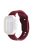 For Apple Watch Series 10 46mm / Ultra 2 Ultra 49mm /  Series 9 8 7 45mm / 6 5 4 SE (2023) SE (2022) SE 44mm / 3 2 1 42mm Silicone Watch Band Wavy Square Buckle Watch Strap - Wine Red