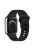 For Apple Watch Series 10 46mm / Ultra 2 Ultra 49mm /  Series 9 8 7 45mm / 6 5 4 SE (2023) SE (2022) SE 44mm / 3 2 1 42mm Silicone Watch Strap - Black