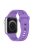 For Apple Watch Series 10 46mm / Ultra 2 Ultra 49mm /  Series 9 8 7 45mm / 6 5 4 SE (2023) SE (2022) SE 44mm / 3 2 1 42mm Silicone Watch Strap - Purple