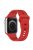 For Apple Watch Series 10 46mm / Ultra 2 Ultra 49mm /  Series 9 8 7 45mm / 6 5 4 SE (2023) SE (2022) SE 44mm / 3 2 1 42mm Silicone Watch Strap - Red