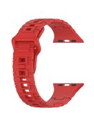 For Apple Watch Series 10 46mm / Ultra 2 Ultra 49mm /  Series 9 8 7 45mm / 6 5 4 SE (2023) SE (2022) SE 44mm / 3 2 1 42mm Silicone Watch Strap - Red