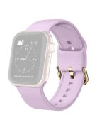 For Apple Watch Series 10 46mm / Ultra 2 Ultra 49mm /  Series 9 8 7 45mm / 6 5 4 SE (2023) SE (2022) SE 44mm / 3 2 1 42mm Silicone Watch Strap Adjustable Watch Band - Purple