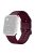 For Apple Watch Series 10 46mm / Ultra 2 Ultra 49mm /  Series 9 8 7 45mm / 6 5 4 SE (2023) SE (2022) SE 44mm / 3 2 1 42mm Silicone Watch Strap Adjustable Watch Band - Wine Red