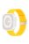 For Apple Watch Series 10 46mm / Ultra 2 Ultra 49mm /  Series 9 8 7 45mm / 6 5 4 SE (2023) SE (2022) SE 44mm / 3 2 1 42mm Silicone Watch Strap Clip Buckle Watch Band - Yellow