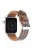 For Apple Watch Series 10 46mm / Ultra 2 Ultra 49mm /  Series 9 8 7 45mm / 6 5 4 SE (2023) SE (2022) SE 44mm / 3 2 1 42mm Smartwatch Strap Cloth+Leather Band - Style A