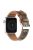 For Apple Watch Series 10 46mm / Ultra 2 Ultra 49mm /  Series 9 8 7 45mm / 6 5 4 SE (2023) SE (2022) SE 44mm / 3 2 1 42mm Smartwatch Strap Cloth+Leather Band - Style B