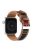 For Apple Watch Series 10 46mm / Ultra 2 Ultra 49mm /  Series 9 8 7 45mm / 6 5 4 SE (2023) SE (2022) SE 44mm / 3 2 1 42mm Smartwatch Strap Cloth+Leather Band - Style C