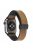 For Apple Watch Series 10 46mm / Ultra 2 Ultra 49mm /  Series 9 8 7 45mm / 6 5 4 SE (2023) SE (2022) SE 44mm / 3 2 1 42mm Strap PU Cover+Silicone Watchband with Magnetic Folding Buckle - Dark Brown