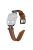 For Apple Watch Series 10 46mm / Ultra 2 Ultra 49mm /  Series 9 8 7 45mm / 6 5 4 SE (2023) SE (2022) SE 44mm / 3 2 1 42mm Strap Watch Band with Black Buckle - Brown