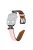 For Apple Watch Series 10 46mm / Ultra 2 Ultra 49mm /  Series 9 8 7 45mm / 6 5 4 SE (2023) SE (2022) SE 44mm / 3 2 1 42mm Strap Watch Band with Black Buckle - Pink