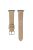 For Apple Watch Series 10 46mm / Ultra 2 Ultra 49mm /  Series 9 8 7 45mm / 6 5 4 SE (2023) SE (2022) SE 44mm / 3 2 1 42mm Textured Leather Watch Bands - Milk Tea